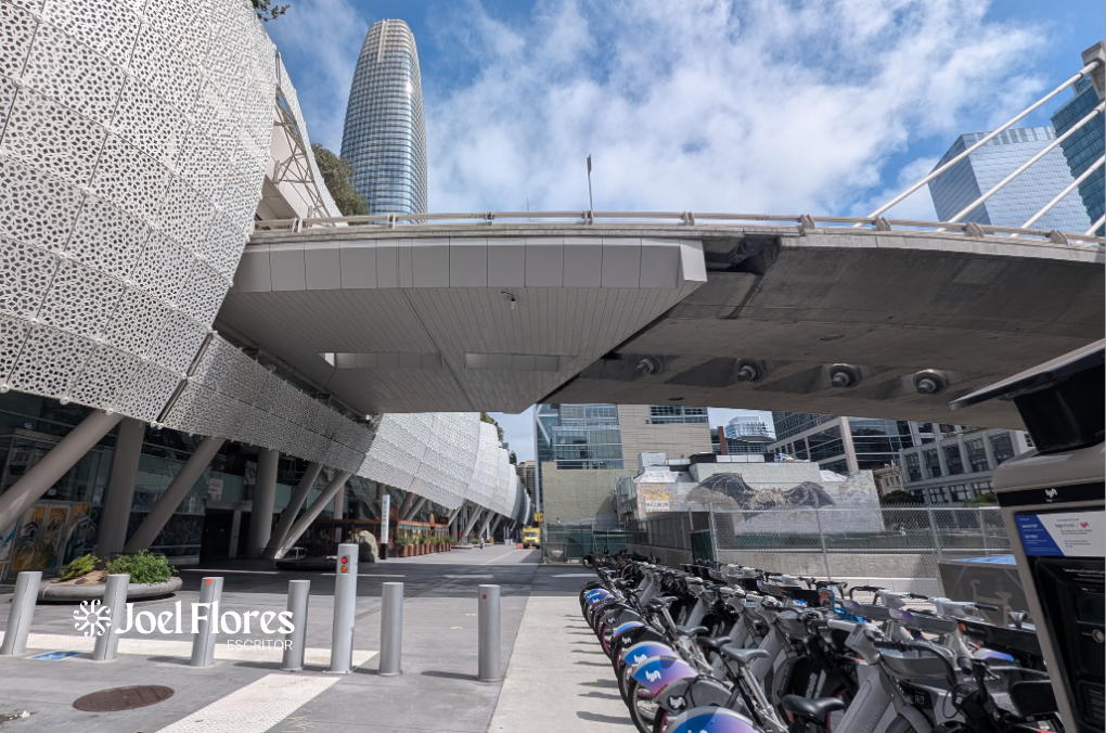 Estación de bicicletas Bay Wheels en San Francisco Salesforce Park